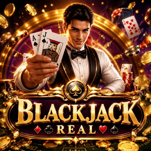 Cartas sendo distribuídas em mesa de blackjack ao vivo com iluminação âmbar
