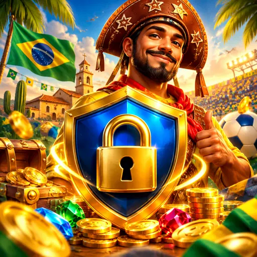 Ícone de escudo dourado sobre fundo escuro representando a criptografia da sessão de login
